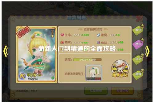 萌新入门到精通的全面攻略