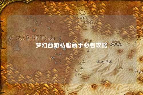 梦幻西游私服新手必看攻略