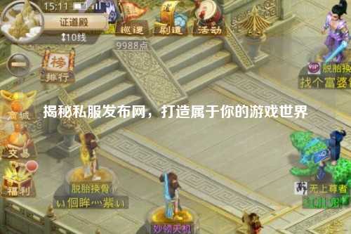 揭秘私服发布网，打造属于你的游戏世界