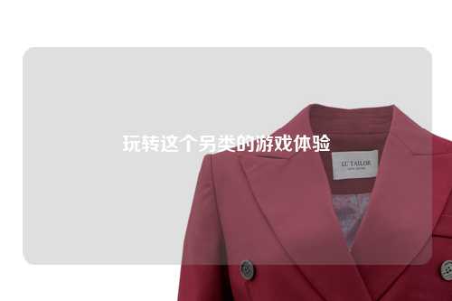 玩转这个另类的游戏体验