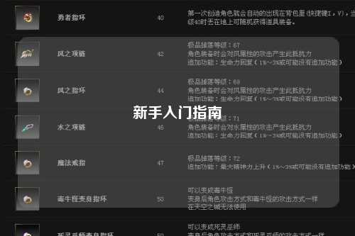 新手入门指南